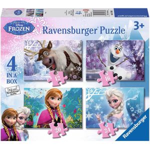 Disney Frozen Puzzel - 4 in 1 (12, 16, 20, 24 stukjes)