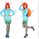 Kostuums voor Volwassenen Slak Vrouw Multicolour dieren Maat M/L