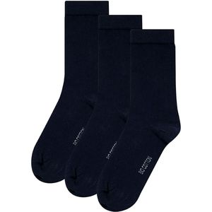 Apollo - Sokken van biologisch katoen - Multi Beige - Maat 35/38 - 3-Paar - Biologisch - Dames sokken - Duurzame sokken - Zwarte sokken dames