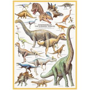 Puzzel Eurographics - Dinosaurussen van het Jura, 1000 stukjes