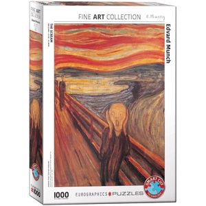 Puzzel Eurographics - Edvard Munch: Der Schrei, 1000 stukjes