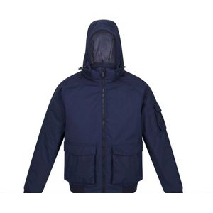 Regatta Heren Faizan Hooded Waterdichte Jas (XXL) (Marine)