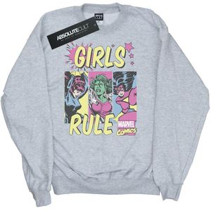 Marvel Comics Heren Girls Rule Sweatshirt (L) (Sportgrijs)