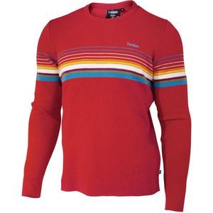 Ivanhoe wollen trui Retro-Hang Loose Chili Red ronde hals - Rood