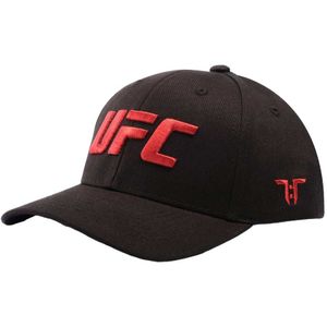 Tokyo Time Unisex volwassen UFC Logo Baseball Cap  (Zwart)