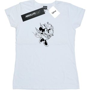 Disney Womens/Ladies Minnie Mouse Love Cherub Cotton T-Shirt