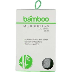 Apollo - Bamboe boxershort heren - Grijs/Groen - Maat XXL - 2-Pak - Ondergoed Heren - Bamboo - Bamboe ondergoed heren