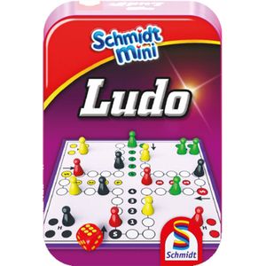999 Games Ludo Small Bordspel - Klassiek Miniformaat Spel voor 2-4 Spelers vanaf 6 Jaar
