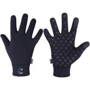 eQUEST Winter Elite Fleece Equestrian Gloves - Polartec Powerstretch Pro - Black