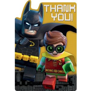 Lego Batman Movie Thank You Card (Pack of 8)