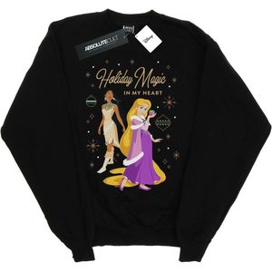 Disney Dames/Dames Prinses Vakantie Magie In Mijn Hart Sweatshirt (M) (Zwart)