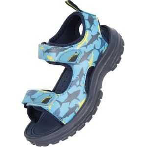 Mountain Warehouse Sandaaltjes met zandhaai voor kinderen (18 EU) (Lichtblauw)