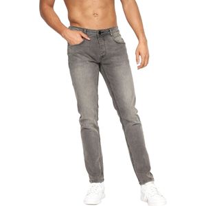 Crosshatch Heren Malcolm Slim Jeans (36S) (Lichtgrijze wassing)