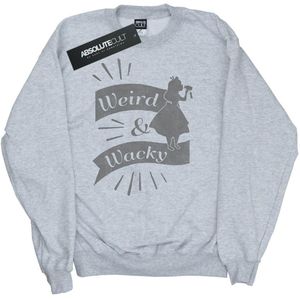 Disney Heren Alice In Wonderland Raar en Gek Sweatshirt (L) (Sportgrijs)