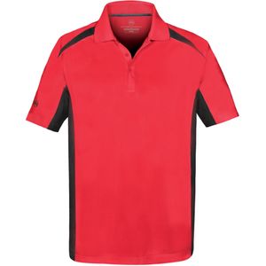 Stormtech Heren Tweekleurige Korte Mouw Lichtgewicht Poloshirt (2XL) (Rood/zwart)