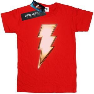 DC Comics Jongens Shazam Bolt Logo T-Shirt (140-146) (Rood)