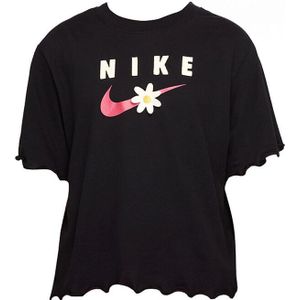 T-Shirt met Korte Mouwen TEE ENERGY BOXY FRILLY  Nike DO1351 Zwart Maat L