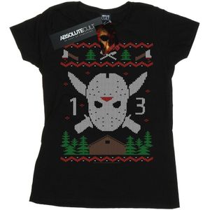 Friday 13th Womens/Ladies Christmas Fair Isle Cotton T-Shirt