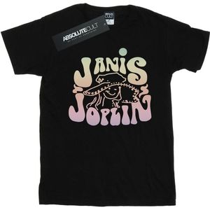 Janis Joplin Pastel Jongens Logo T-Shirt (152-158) (Zwart)
