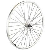 Voorwiel 28 inch 622 zilver rollerbrake rvs spaak