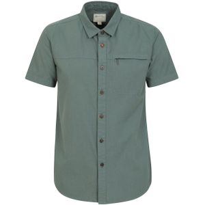 Mountain Warehouse Mens Coconut Slub Short-Sleeved Shirt