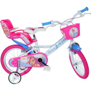 Alyssa 16 Inch 27 cm Meisjes Knijprem Wit/Roze