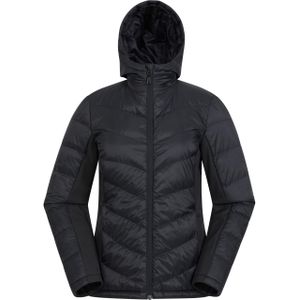 Mountain Warehouse Dames/Dames Turbine gewatteerde Soft Shell jas (38 DE) (Jet Zwart)