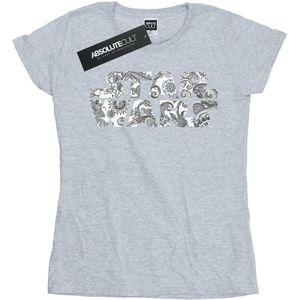 Star Wars Dames/Dames T-shirt met ornamenteel logo in katoen (XL) (Sportgrijs)