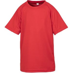 Spiro Impact Kinderen/Kinderen Junior Performance Aircool T-Shirt (3-4 Years) (Rood)