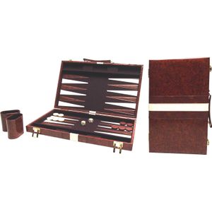 Backgammon bruin 38 x 48 cm