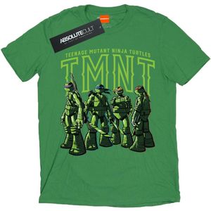 TMNT Jongens Retro Pop Squad T-Shirt (104) (Iers Groen)