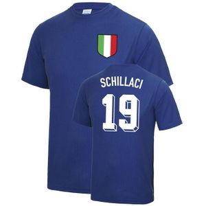 Toto Schillaci Italy World Cup Football T Shirt - Blue
