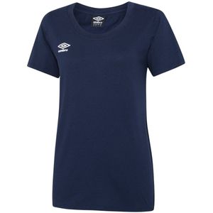 Umbro Dames/Dames Club Vrijetijds-T-shirt (XXL) (Marine / Wit)