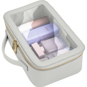 Bagbase Boutique Clear Toiletry Bag  (Zacht Grijs)