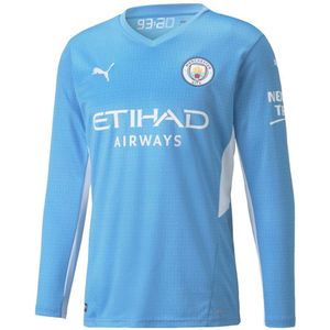 2021-2022 Man City Long Sleeve Home Shirt