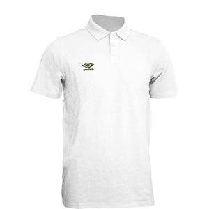 Umbro Heren Essential Poloshirt (S) (Wit/zwart)