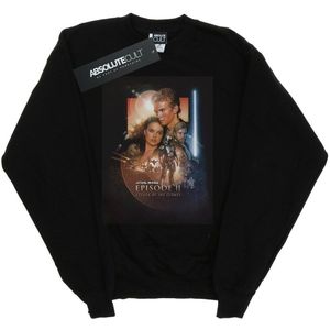 Star Wars Meisjes Episode II Film Poster Sweatshirt (116) (Zwart)