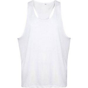 Tanx Heren Vest Mouwloze Vest Top / Spier Vest (Pakket van 2) (S/M) (Wit)