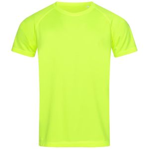 Absolute Apparel - Stedman Heren Actieve Raglan Mesh T-Shirt (S) (Geel)