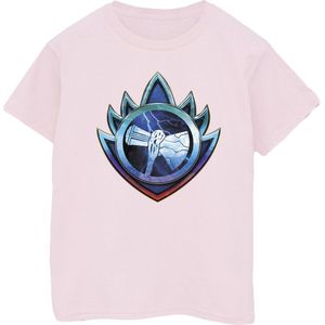 Marvel Dames/Dames Thor Love And Thunder Stormbreaker Crest Cotton boyfriend T-shirt (L) (Baby Roze)