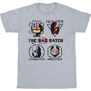 Star Wars: Bad Batch Jongens Clone Force 99 T-Shirt (152-158) (Sportgrijs)