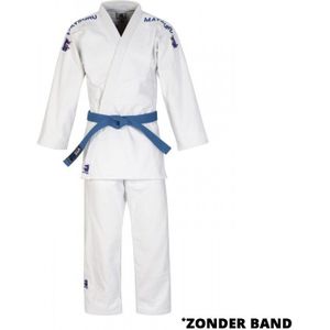 Matsuru Semi Wedstrijd Judopak Wit en blauw geborduurd - 200 cm