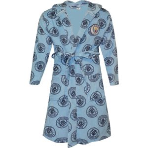 Manchester City FC Heren badjas met logo (M) (Hemelsblauw)