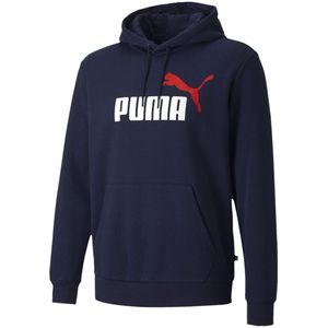 Puma - ESS 2 Color Hoody Big Logo - Donkerblauwe Trui - S