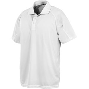 Spiro Unisex Volwassenen Impact Performance Aircool Polo Shirt (3XL) (Wit)