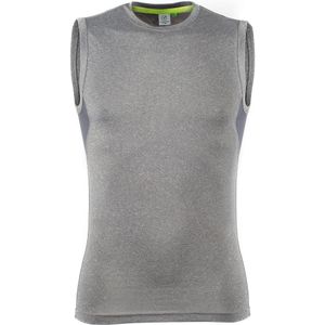 Tombo Teamsport Heren Mouwloze Fitness T-Shirt/Vest Top (S) (Grijze mergel / Grijs)