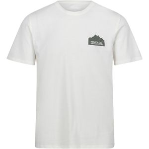 Regatta Heren Breezed IV Grafisch T-Shirt (5XL) (Marshmallow)