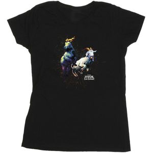 Marvel Dames/Dames Thor Love And Thunder Toothgnasher Vlammen Katoenen T-Shirt (XL) (Zwart)