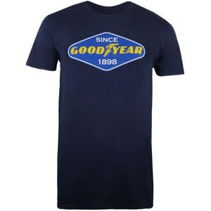 Goodyear Diamant heren T-shirt (XXL) (Marine)