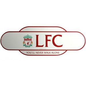 Liverpool FC Klassiek Retro Jaren Metalen Straatnaambord  (Wit/rood)